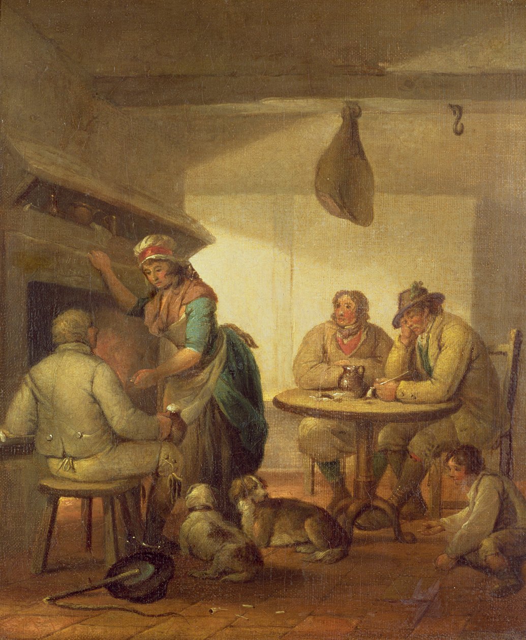 Country Folk By An Inn Fire, 1796 od George Morland
