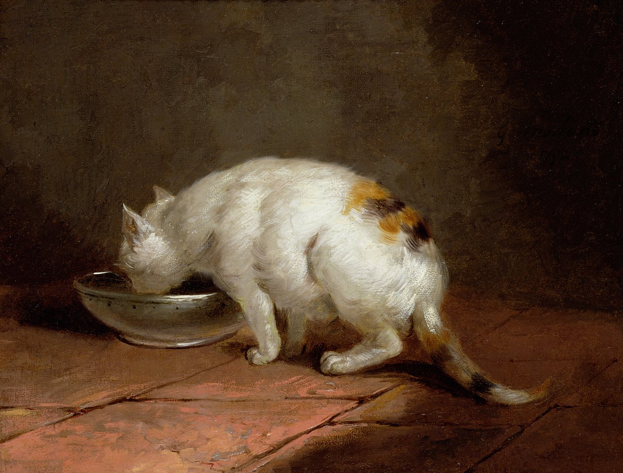Umělcovo pití koček od George Morland
