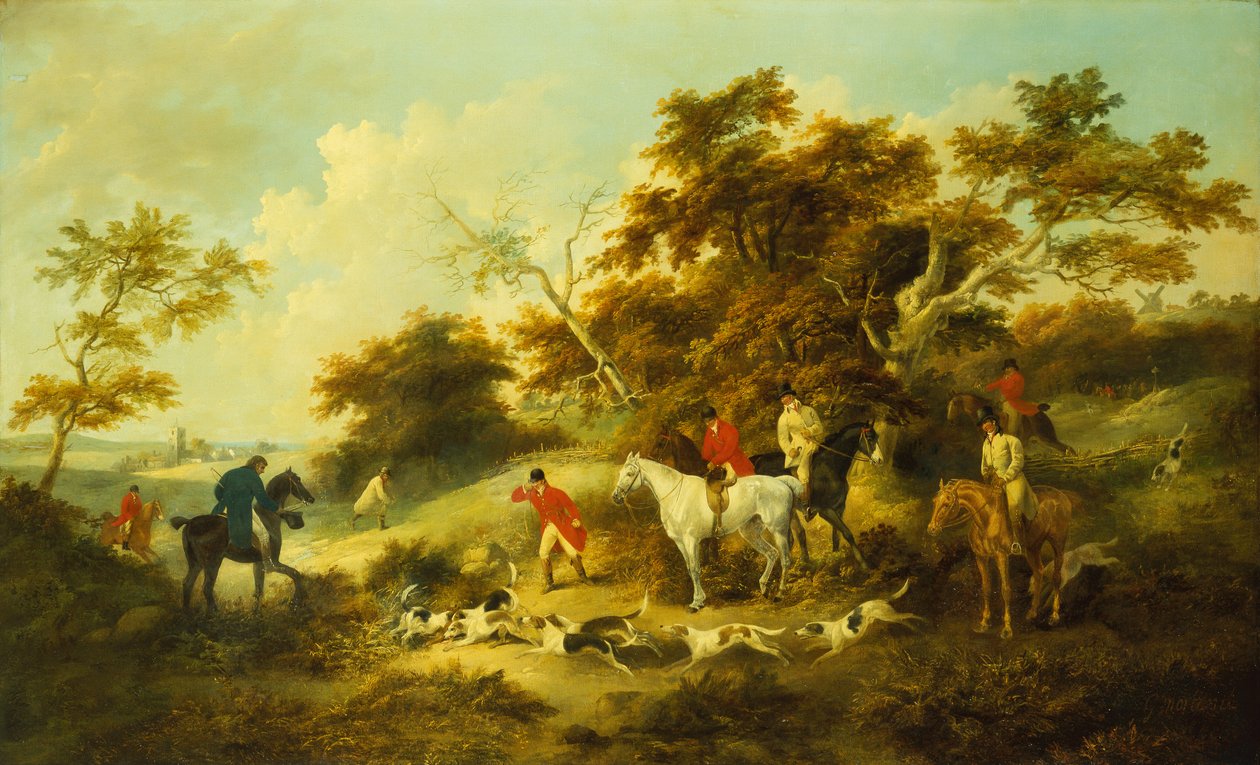 Smrt lišky (olej na plátně) od George Morland