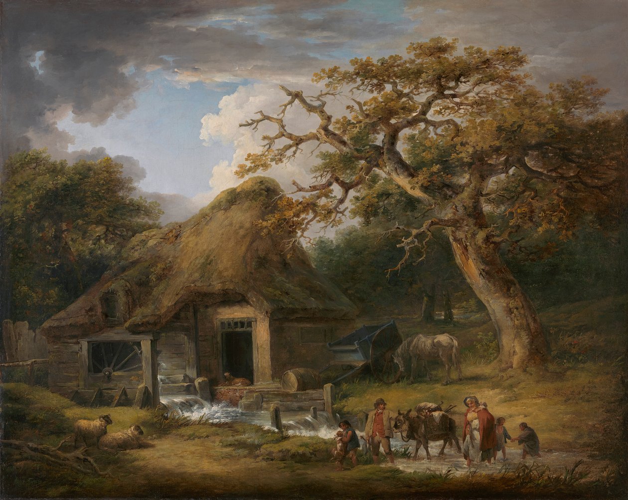 Starý vodní mlýn od George Morland