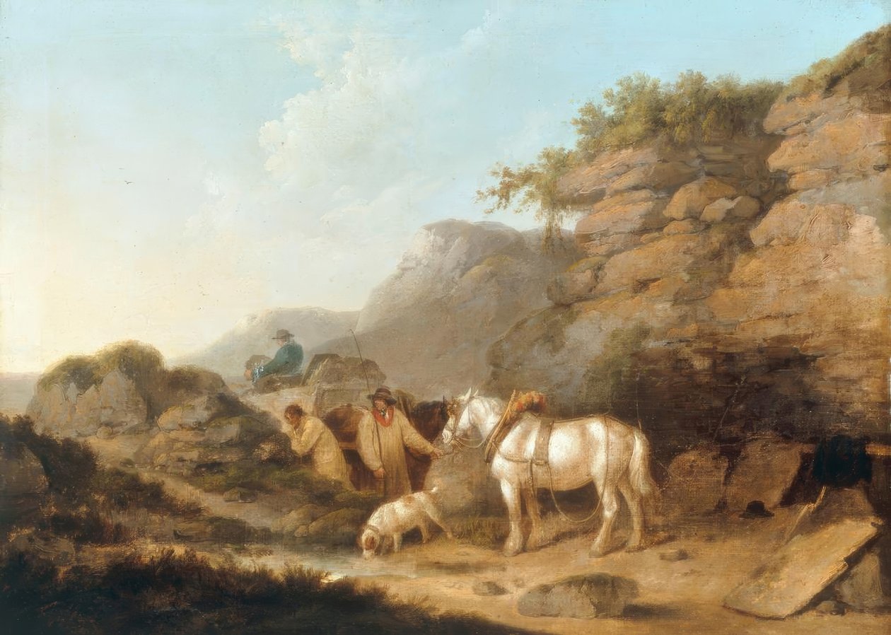 Břidlicový lom od George Morland