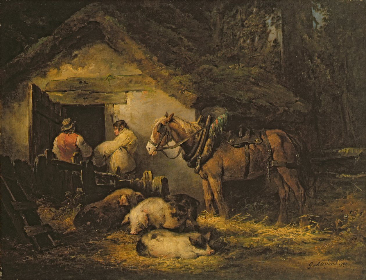 Dveře do stáje od George Morland