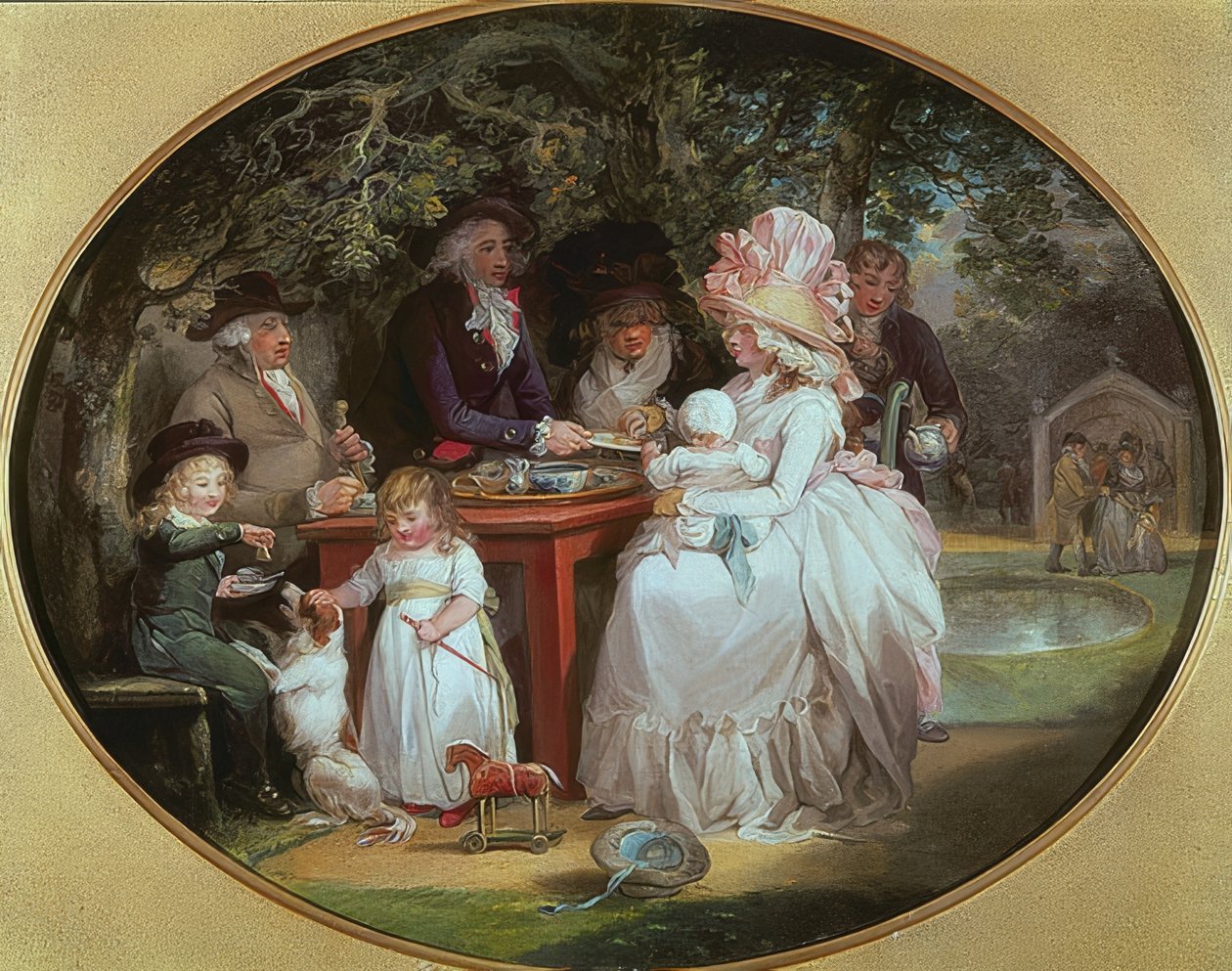 Čajová zahrada. 1790 od George Morland