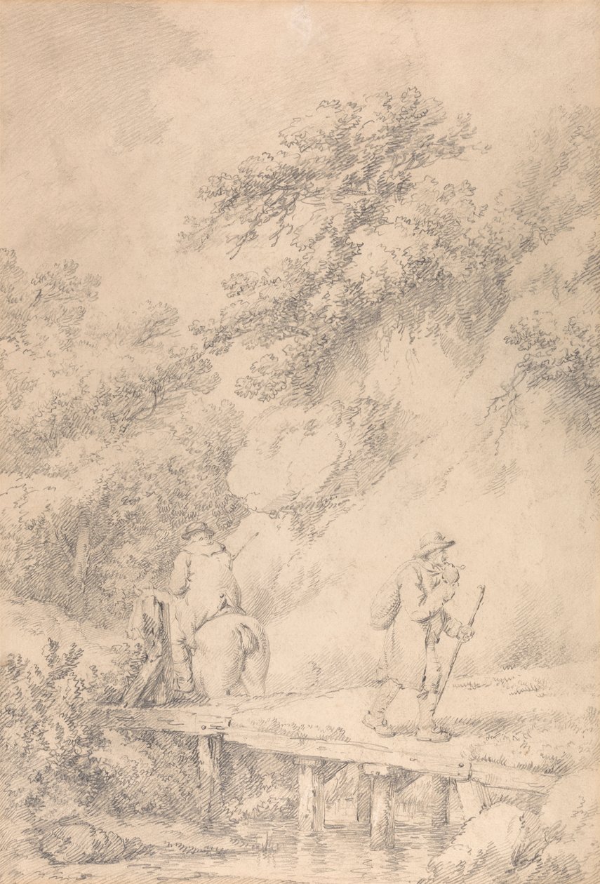 Dva muži na venkovské cestě od George Morland