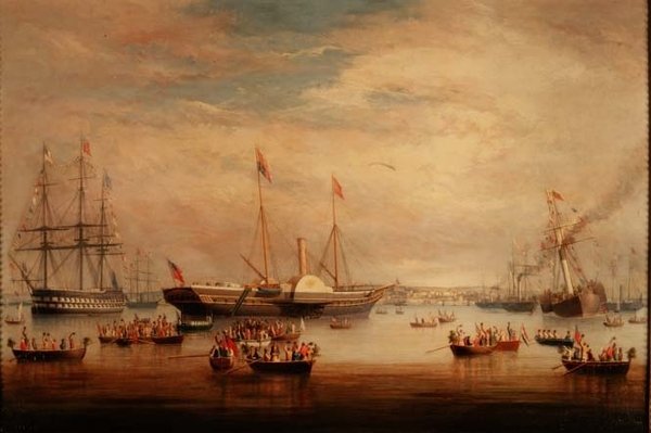 Královská jachta „Victoria & Albert“ v Anchor off Cork od George Mounsey Wheatley Atkinson