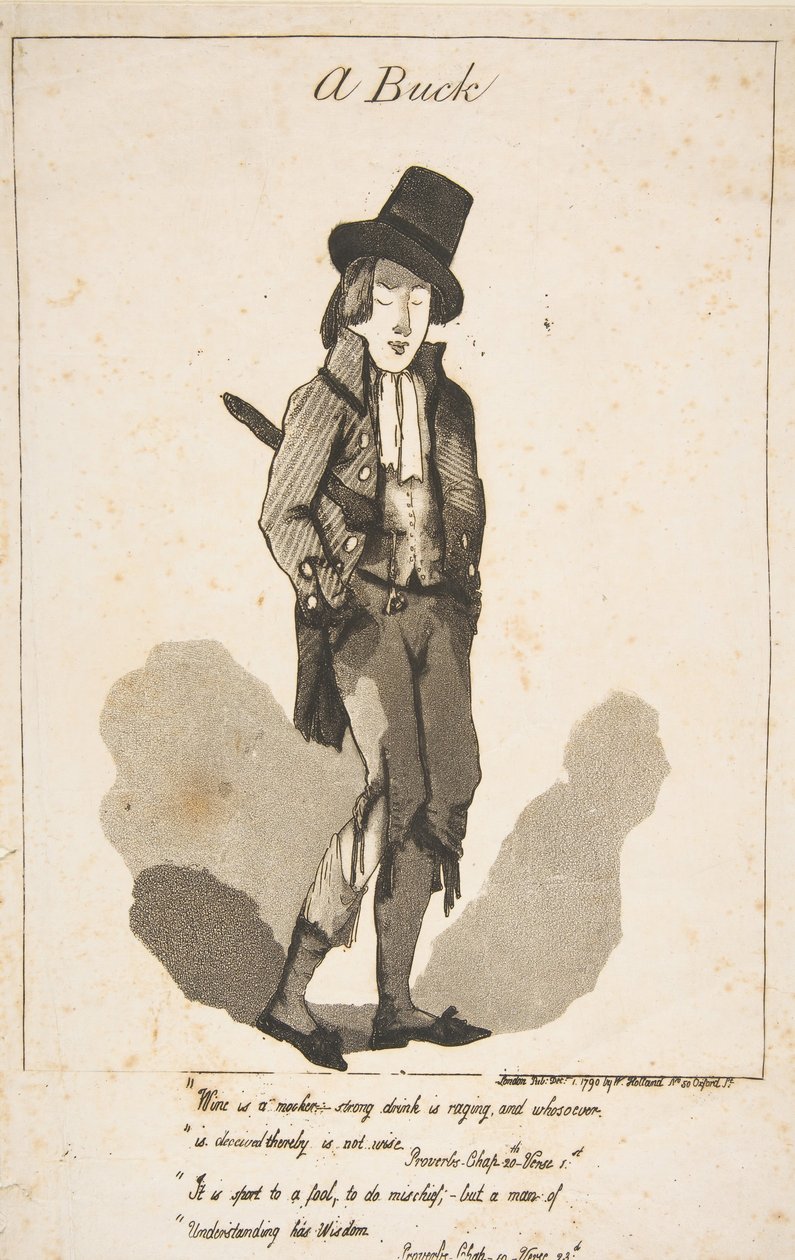 A Buck, 1. prosince 1790. od George Moutard Woodward
