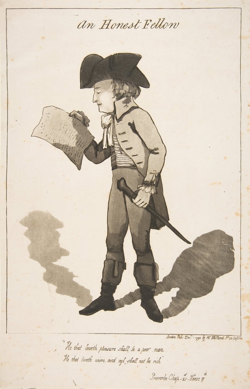 An Honest Fellow, 1. prosince 1790. od George Moutard Woodward