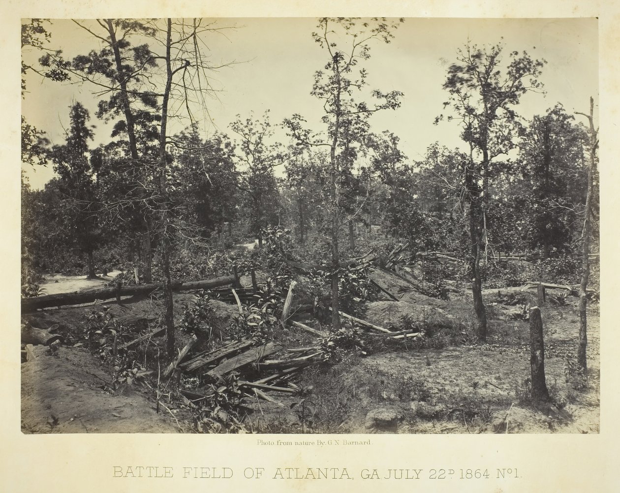 Battle Field of Atlanta, GA č. 1, 22. července 1864. od George N. Barnard