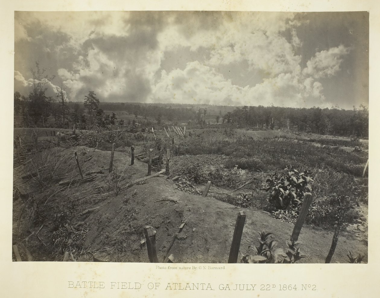 Battle Field of Atlanta, GA, č. 2, 22. července 1864. od George N. Barnard