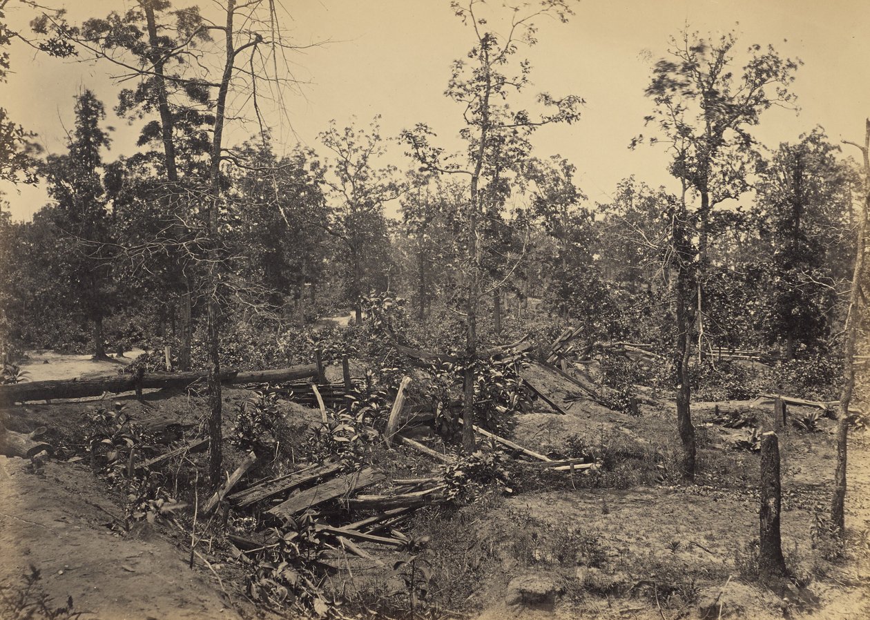 Bitevní pole u Atlanty, Georgie, 22. července 1864, č. 1 od George N. Barnard