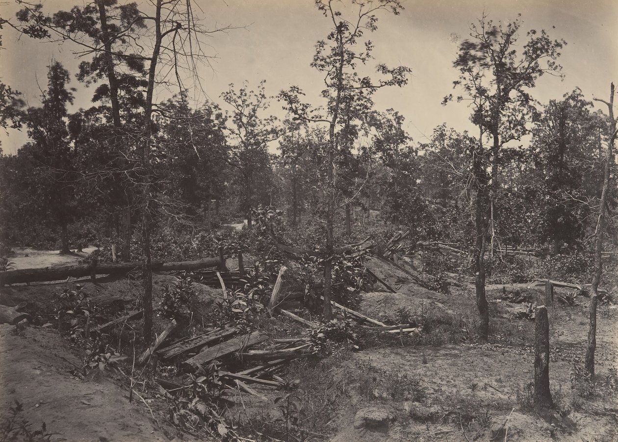 Battle Field of Atlanta, Georgia, 22. července 1864 č. 1, 60. léta 19. století. od George N. Barnard