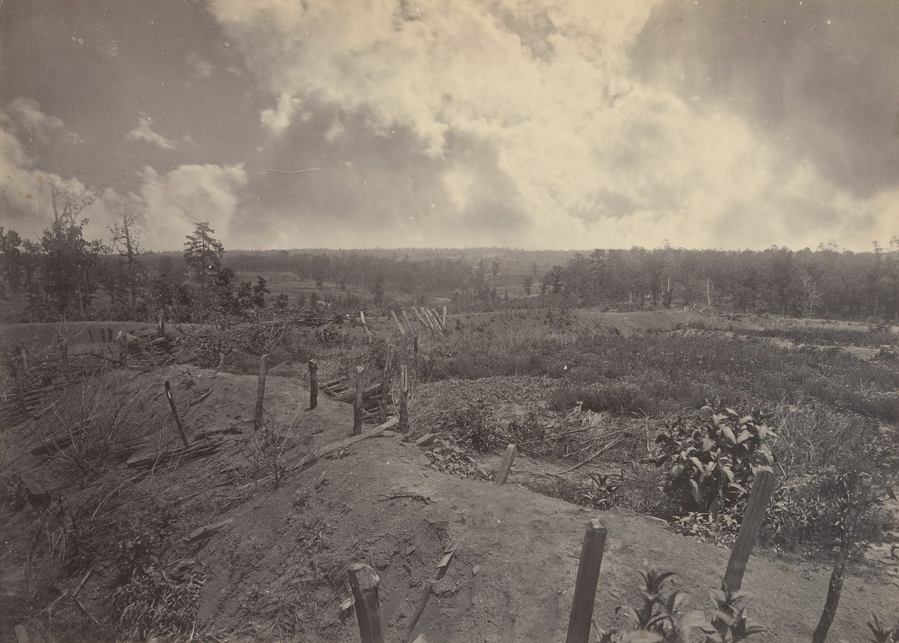 Battle Field of Atlanta, Georgia, 22. července 1864 č. 2, 60. léta 19. století. od George N. Barnard