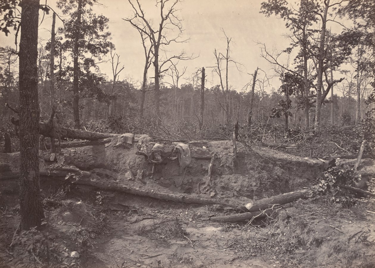 Kostel Battle Field of New Hope, GA, č. 2, 1866. od George N. Barnard