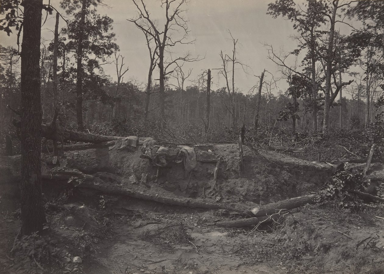 Kostel Battle Field of New Hope, Georgia č. 2, 60. léta 19. století. od George N. Barnard