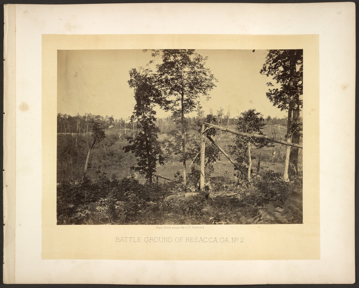 Battle Ground of Resacca, Ga. č. 2 od George N. Barnard