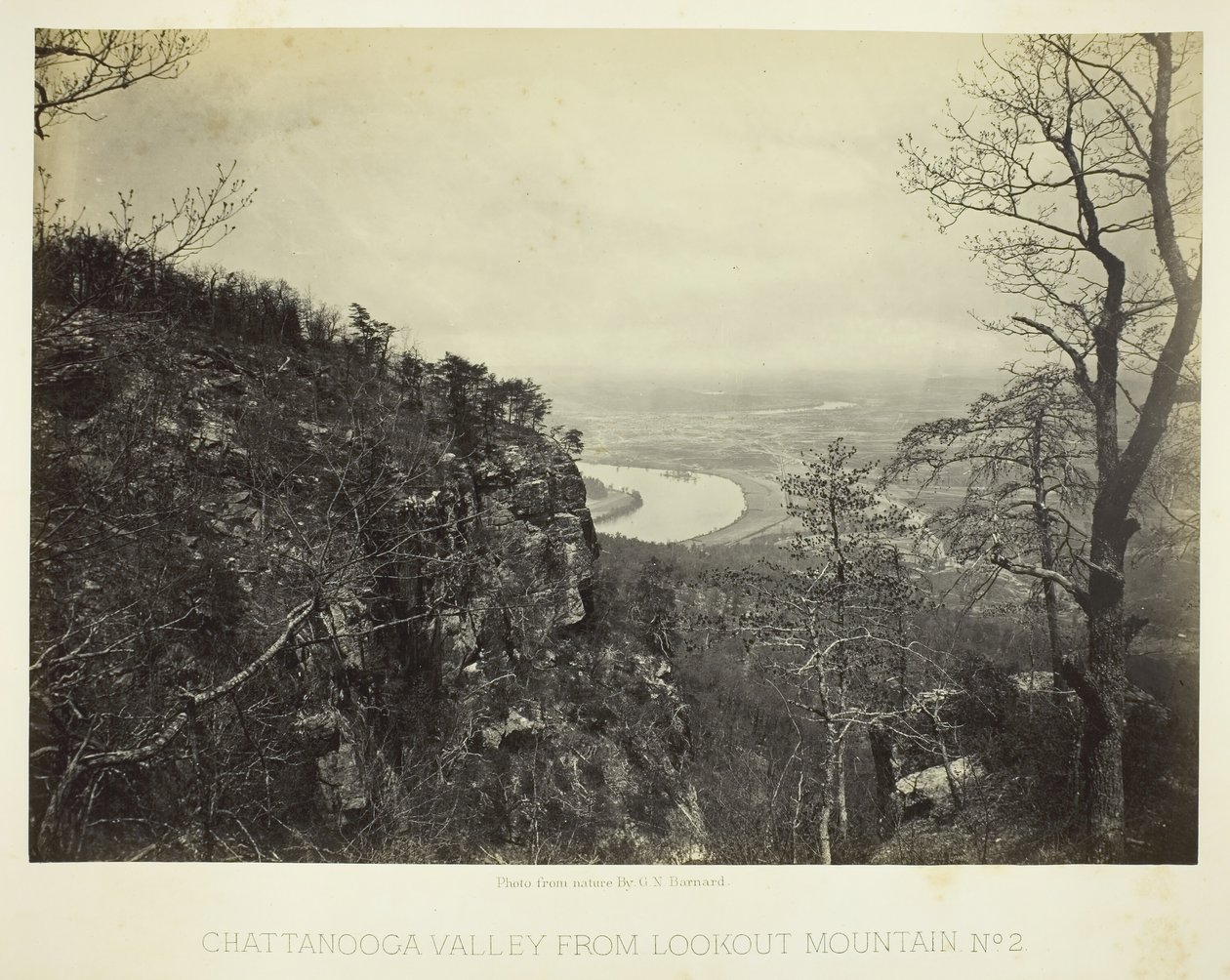 Chattanooga Valley z Lookout Mountain, č. 2, 186466. od George N. Barnard