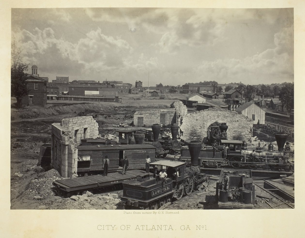 Město Atlanta, GA, č. 1, 1866. od George N. Barnard