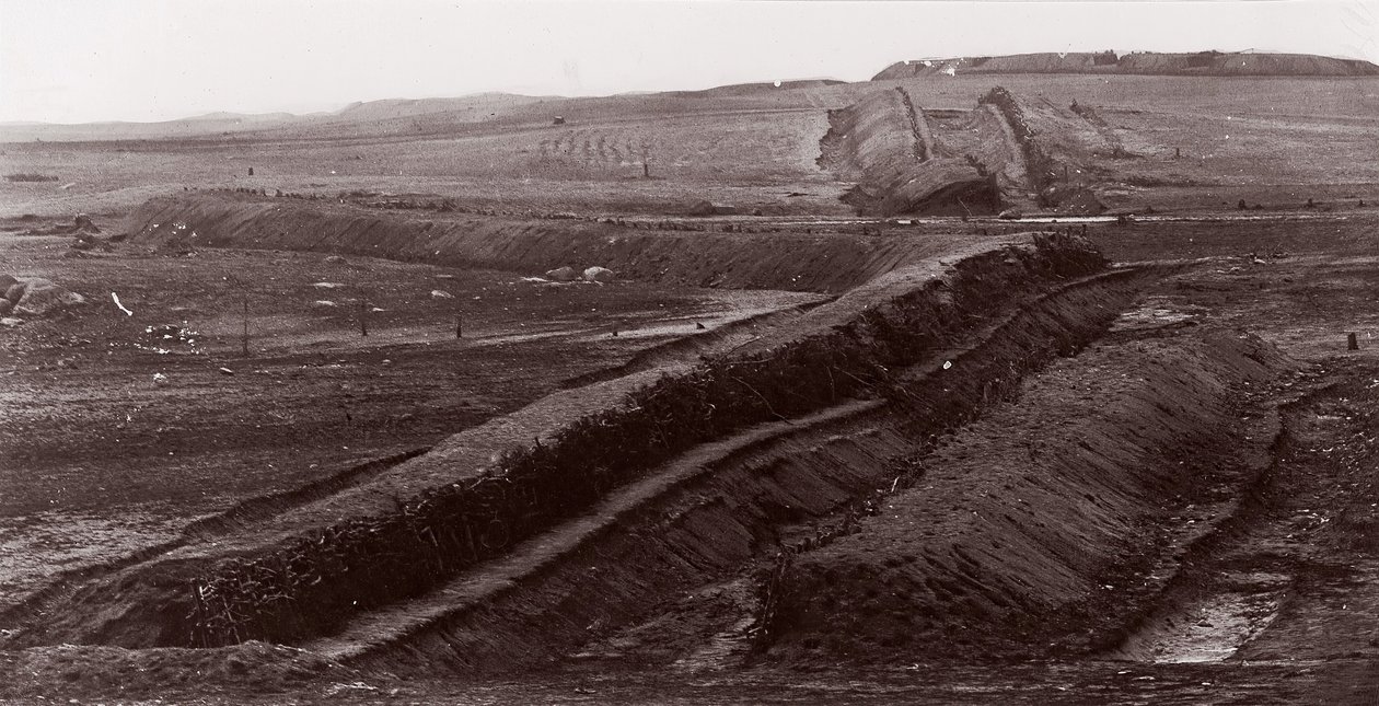 Confederate Earthworks, Centreville, Virginia, 1862. od George N. Barnard