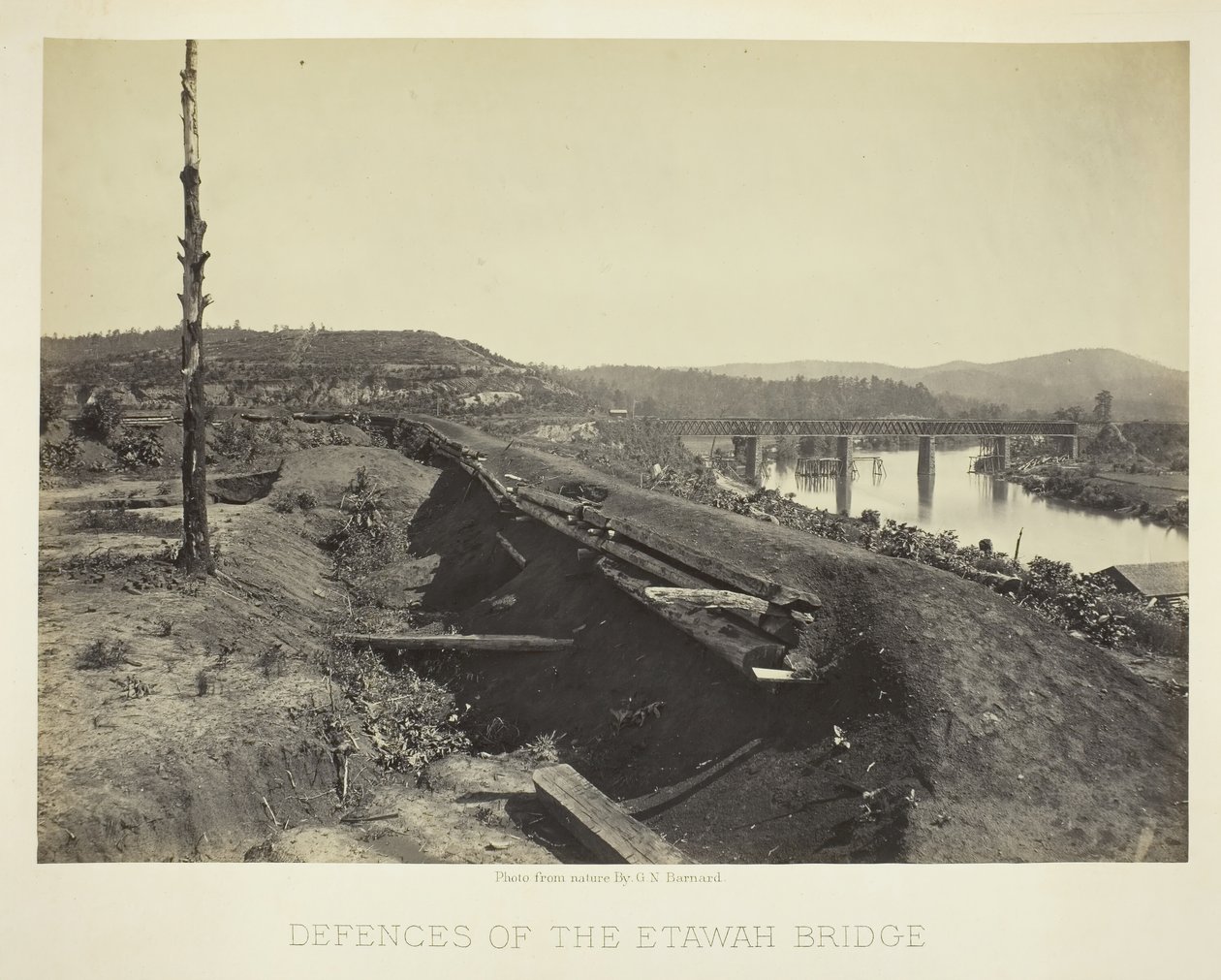 Obrana mostu Etawah, 1866. od George N. Barnard