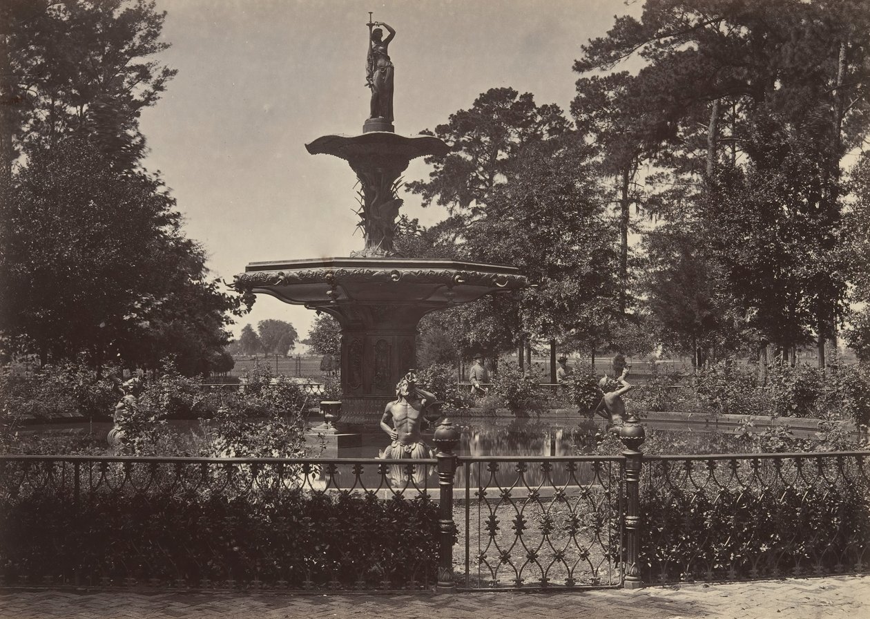 Fontána, Savannah, Georgia, 1860. od George N. Barnard