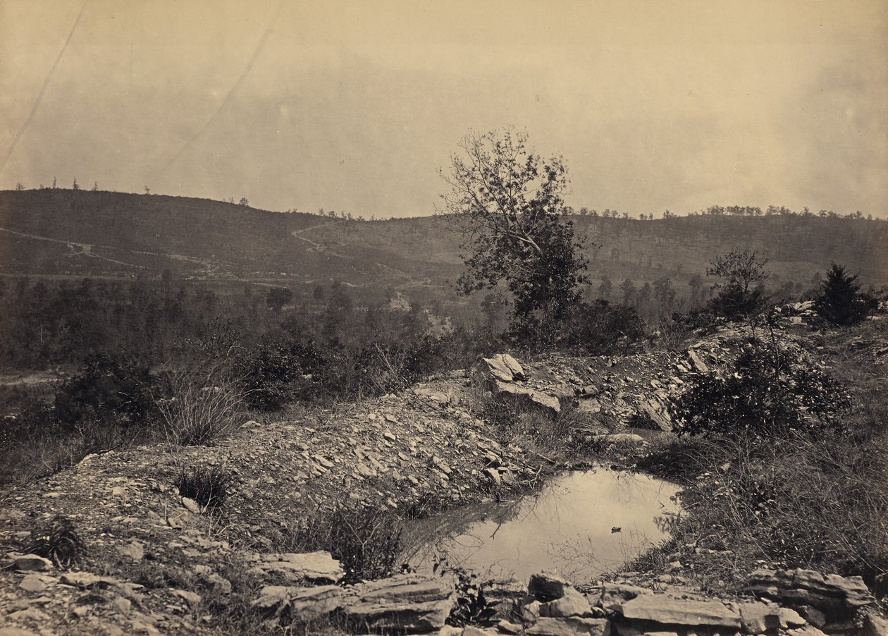 Mission Ridge z Orchard Knob od George N. Barnard