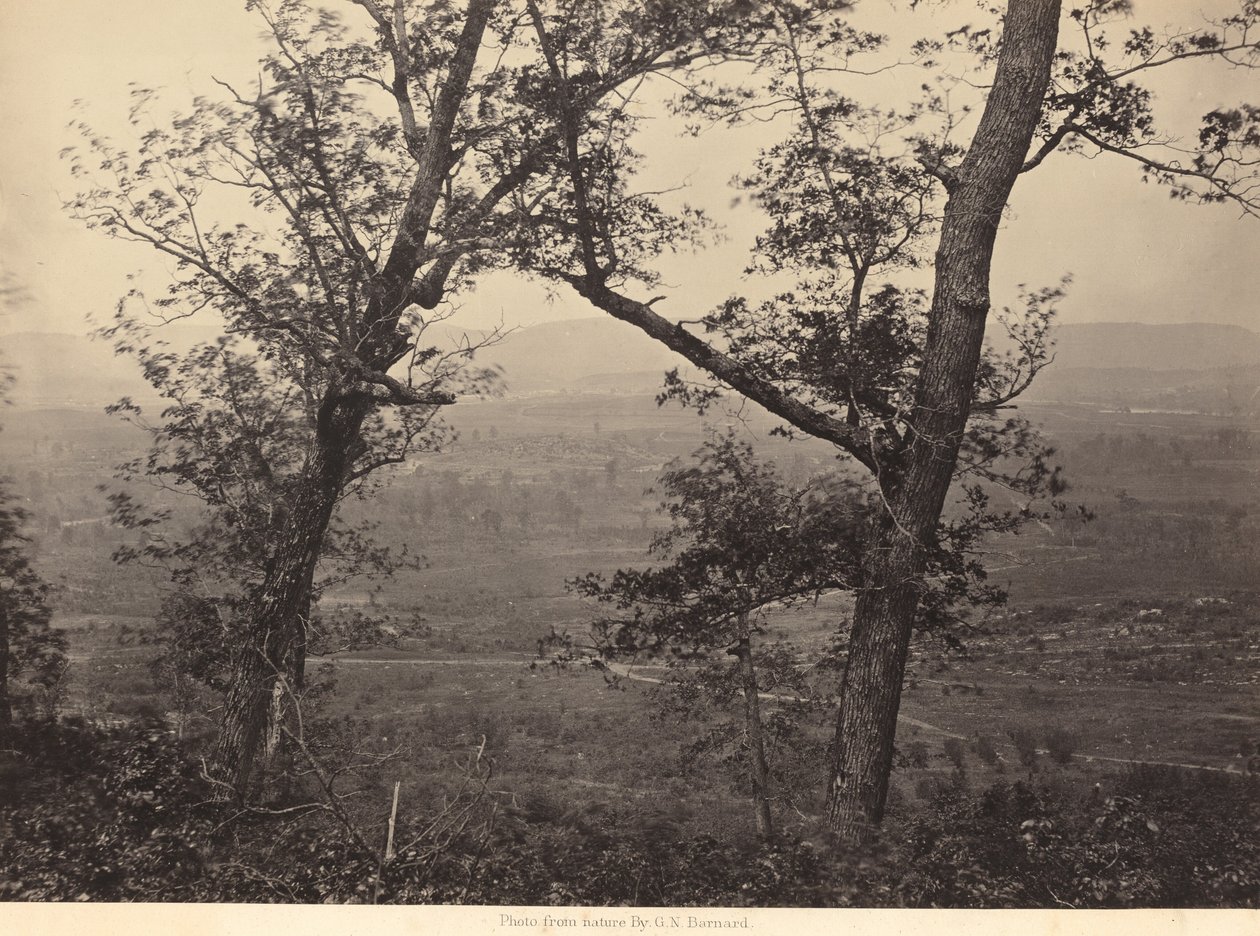 Knob Orchard z Mission Ridge, 1864-1866 (foto) od George N. Barnard