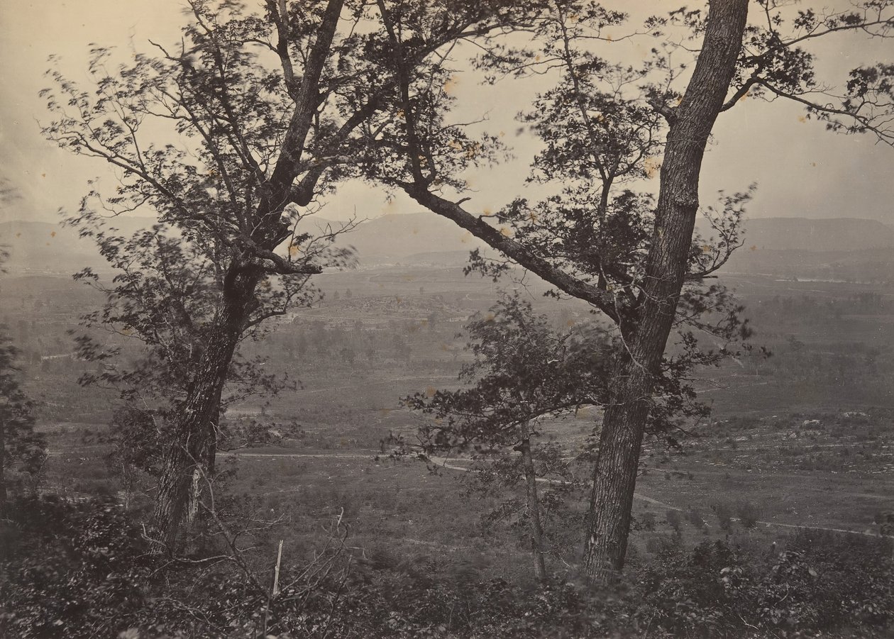 Orchard Knob z Mission Ridge, 60. léta 19. století. od George N. Barnard