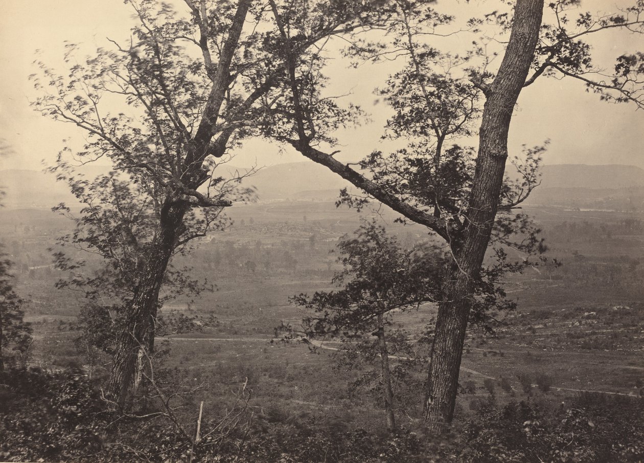 Orchard Knob z Mission Ridge, 1864-1866. od George N. Barnard