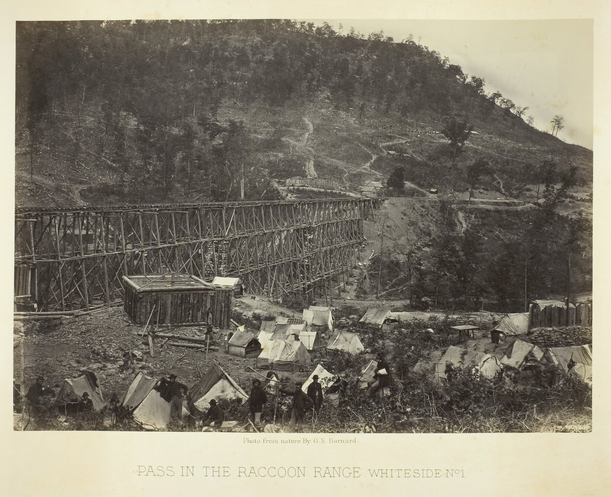 Průsmyk v Raccoon Range, Whiteside č. 1, 1864. od George N. Barnard
