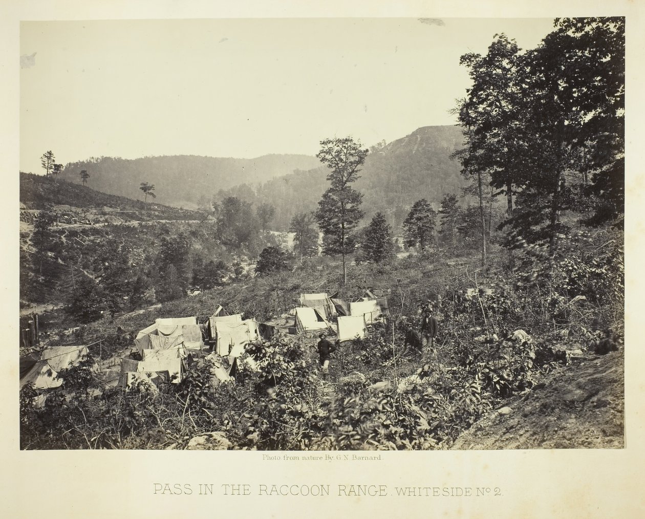 Průsmyk v Raccoon Range, Whiteside č. 2, 1864. od George N. Barnard