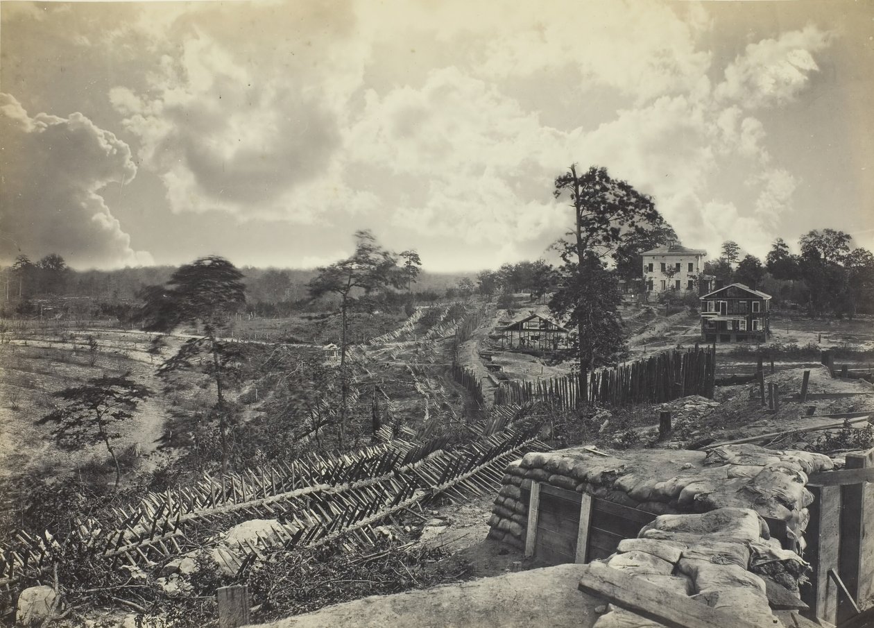 Rebel Works in Front of Atlanta, GA, č. 1, 1864. od George N. Barnard