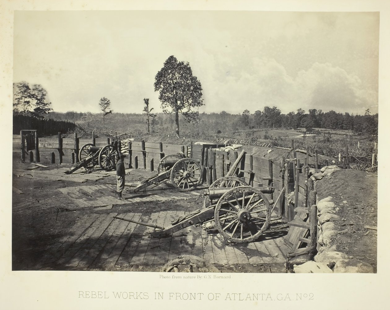Rebel Works in Front of Atlanta, GA, č. 2, 1864. od George N. Barnard