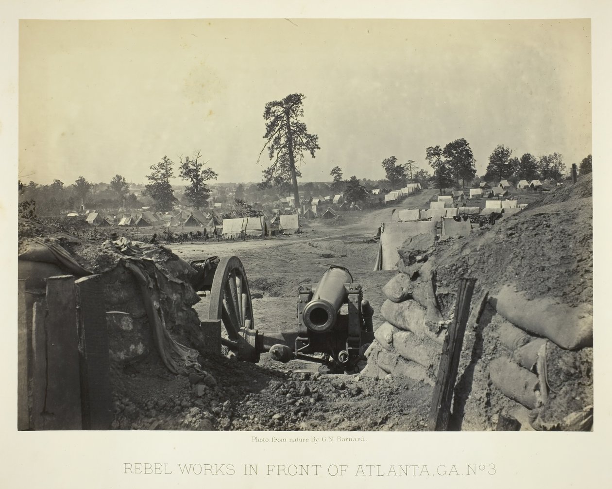 Rebel Works in Front of Atlanta, GA, č. 3, 1864. od George N. Barnard