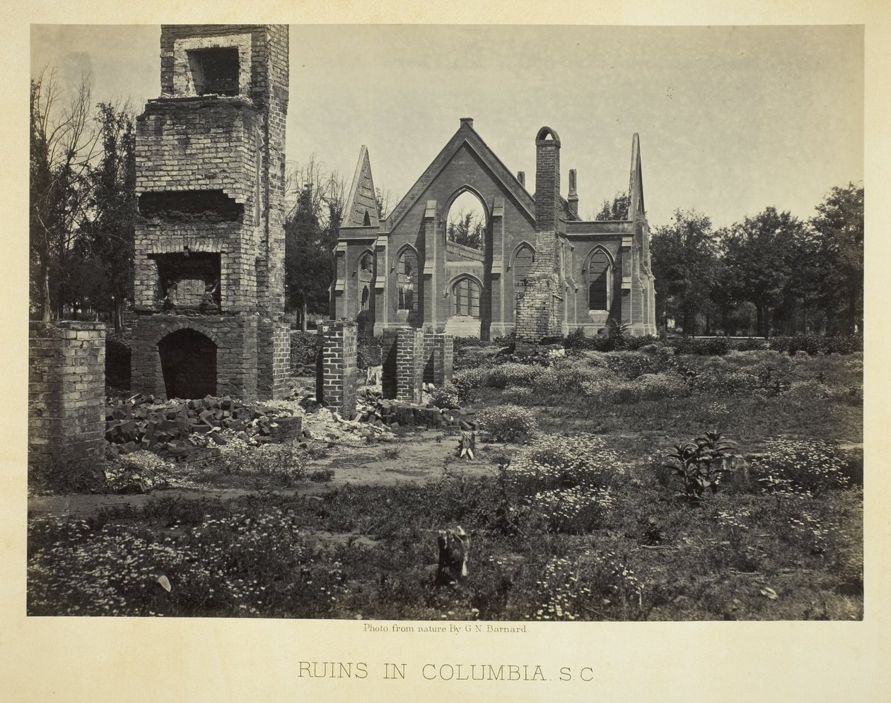 Zříceniny v Columbii, S.C. od George N. Barnard