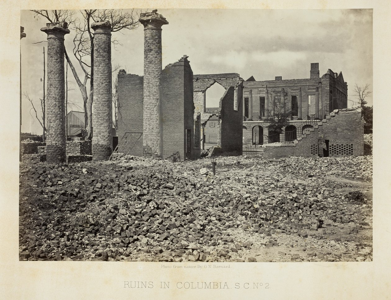 Zříceniny v Columbii, S.C., č. 2 od George N. Barnard