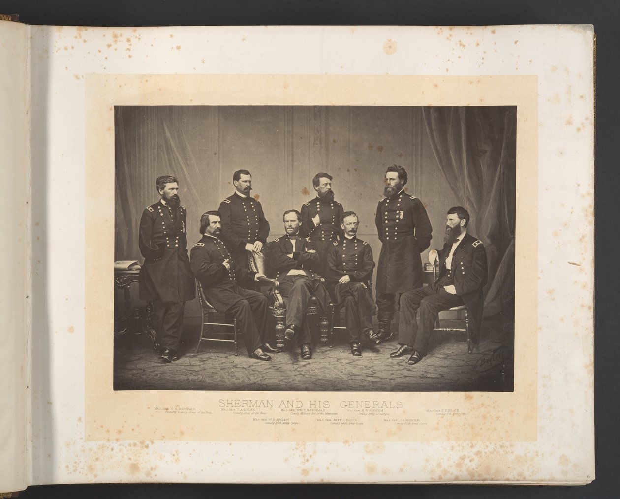Sherman a jeho generálové od George N. Barnard