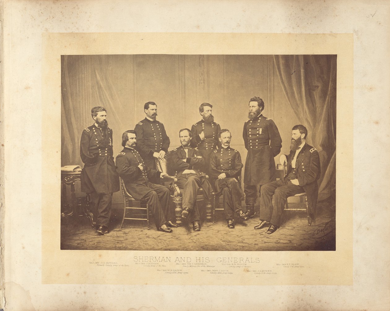 Sherman a jeho generálové od George N. Barnard