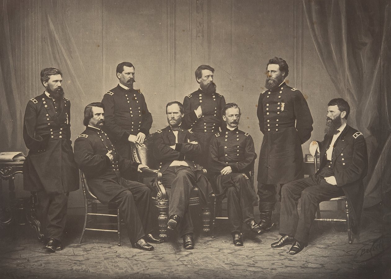 Sherman a jeho generálové, 1860. od George N. Barnard