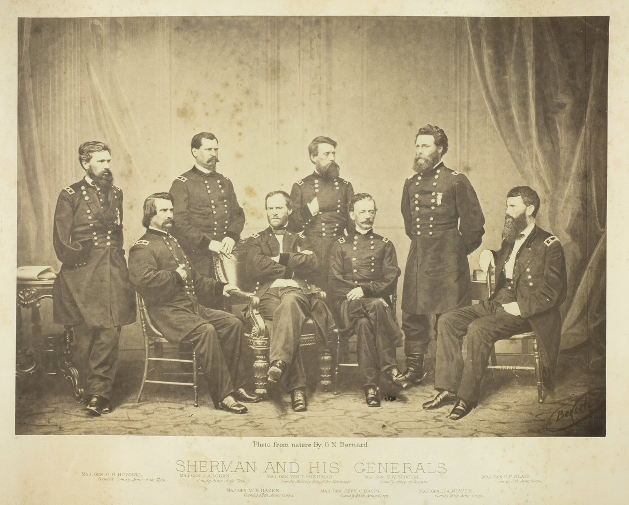 Sherman a jeho generálové, 1865. od George N. Barnard