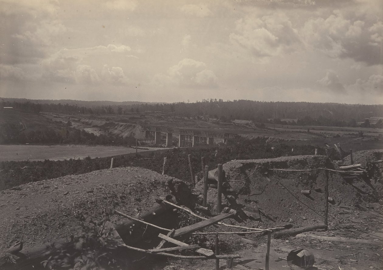 South Bank of the Chattahoochie, Georgia, 60. léta 19. století. od George N. Barnard