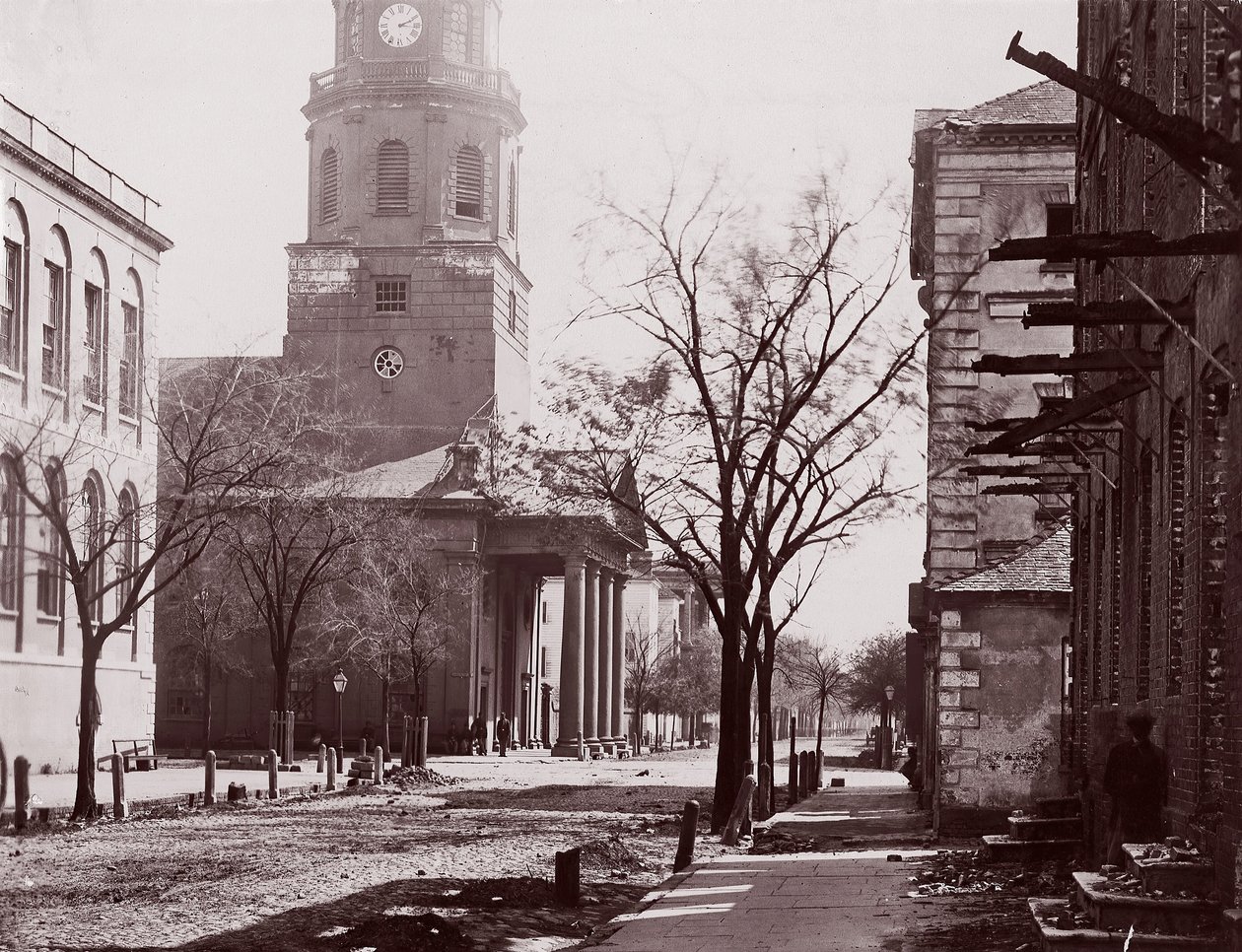 Kostel svatého Michaela, Charleston, S.C., ca. 1864. od George N. Barnard