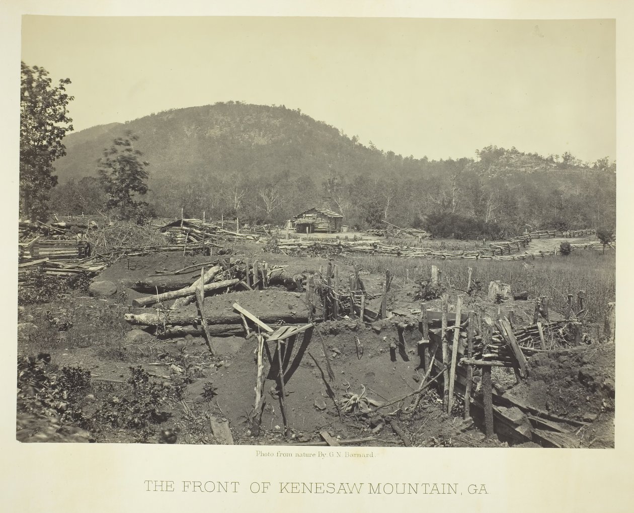 Přední část hory Kenesaw, GA, 1866. od George N. Barnard