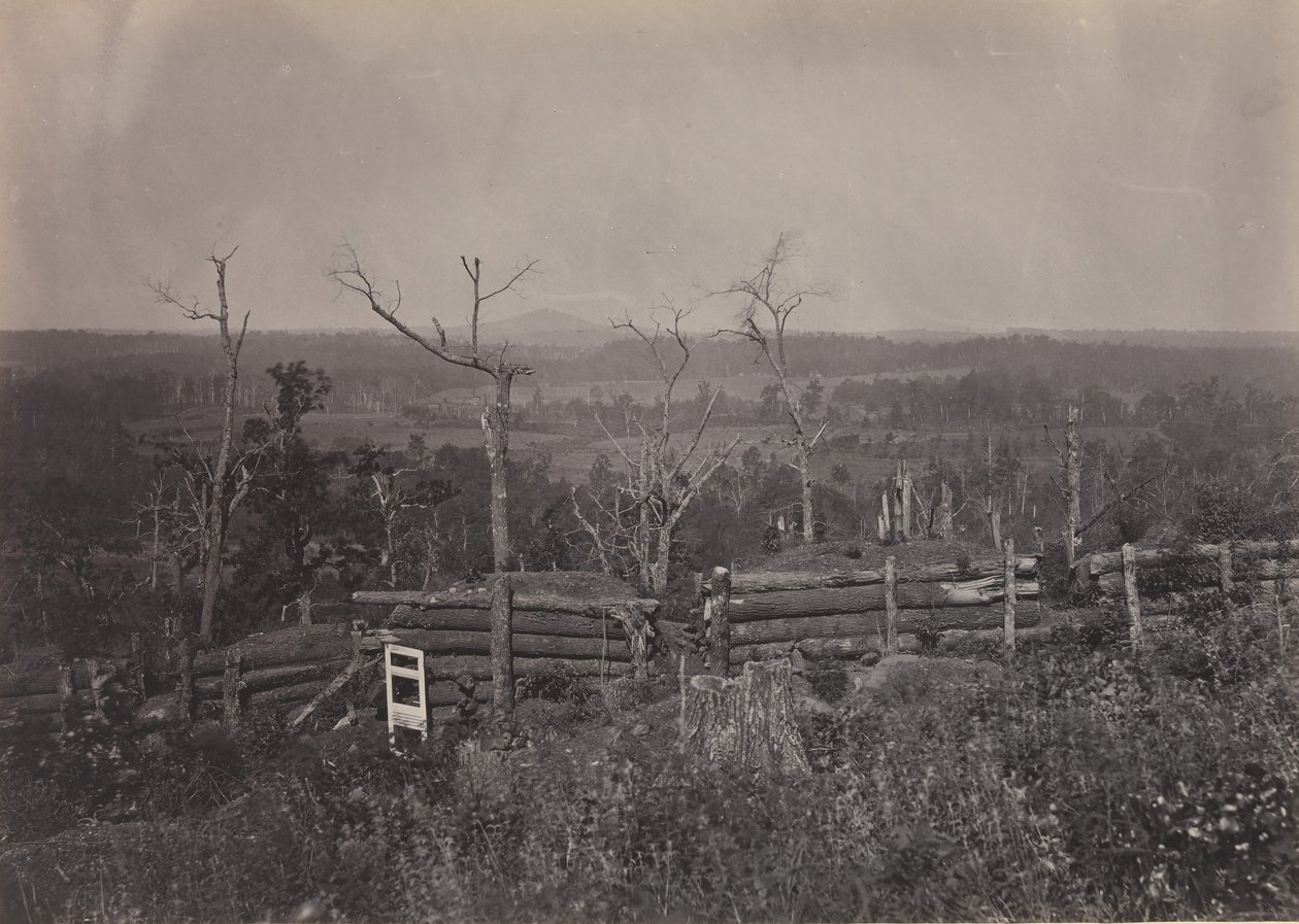 Pohled na horu Kenesaw, Georgia, 1860. od George N. Barnard