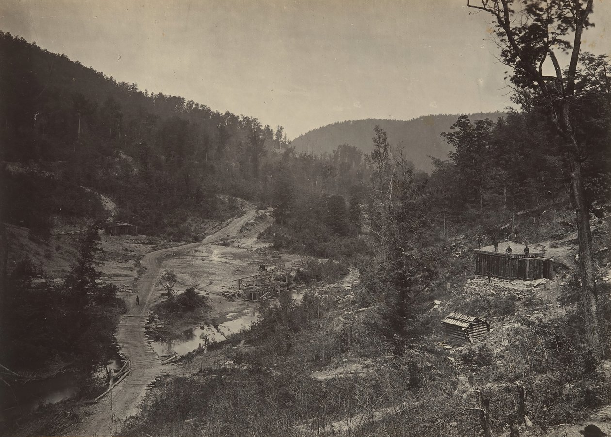 Whiteside Valley Under the Bridge, 60. léta 19. století. od George N. Barnard