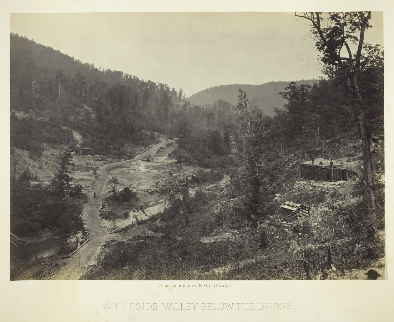 Whiteside Valley pod mostem, 1864. od George N. Barnard