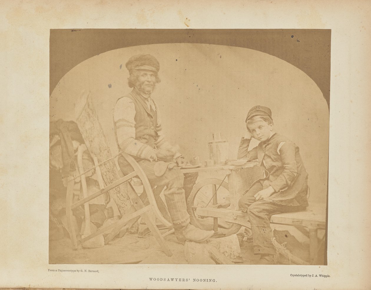 Polední klid dřevorubců od George N. Barnard