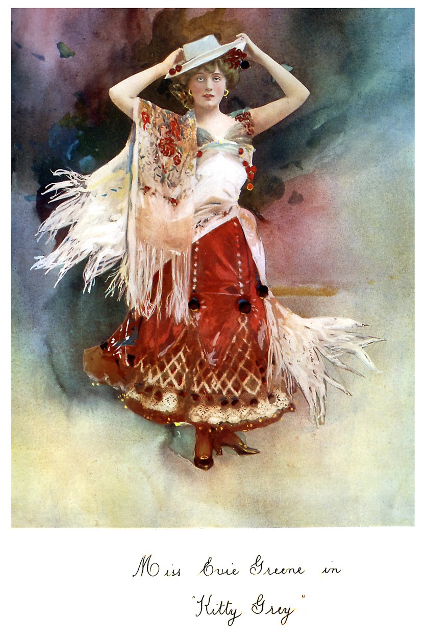 Evie Greene jako lady Aline Redwoodová od George Newnes