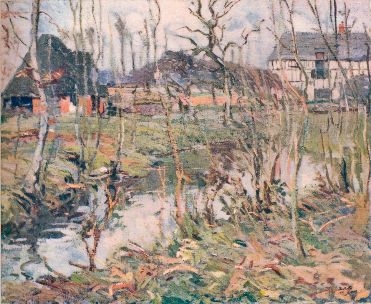 Farma v Normandii, c1911 od George Oberteuffer