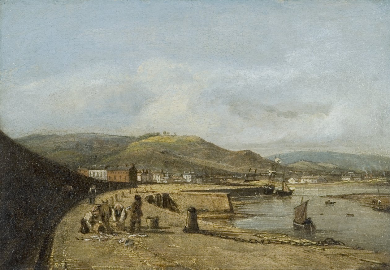 Swansea od západního mola od George Orleans Delamotte