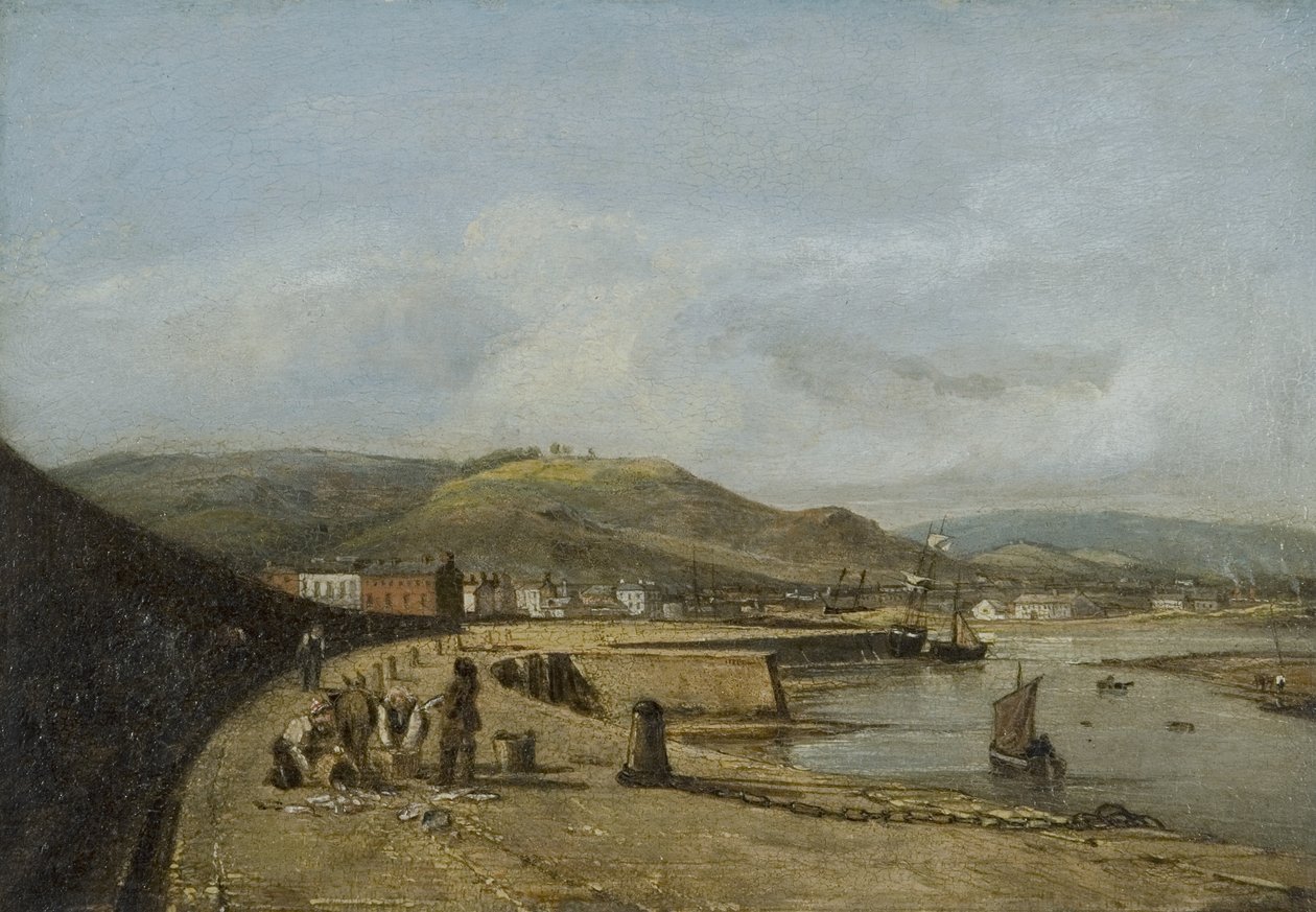 Swansea od západního mola od George Orleans Delamotte